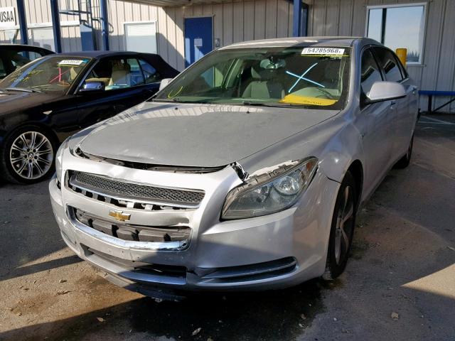 1G1ZF575X9F242169 - 2009 CHEVROLET MALIBU HYB SILVER photo 2