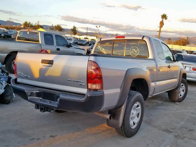 5TFTU4GN6FX069429 - 2015 TOYOTA TACOMA PRE SILVER photo 4