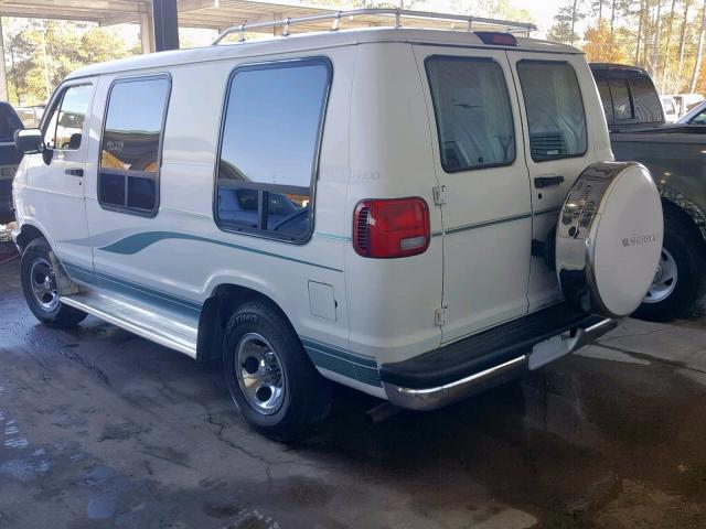 2B6HB21X2TK121088 - 1996 DODGE RAM VAN B2 WHITE photo 3