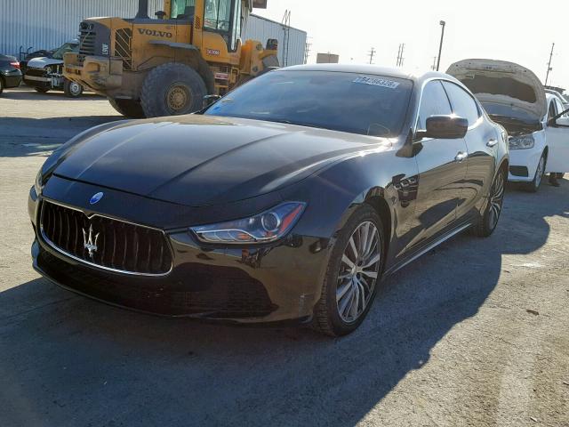 ZAM57XSA8F1156947 - 2015 MASERATI GHIBLI BLACK photo 2