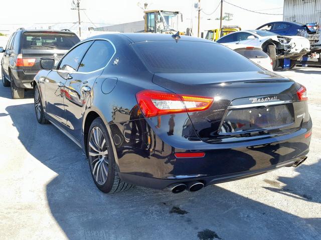 ZAM57XSA8F1156947 - 2015 MASERATI GHIBLI BLACK photo 3