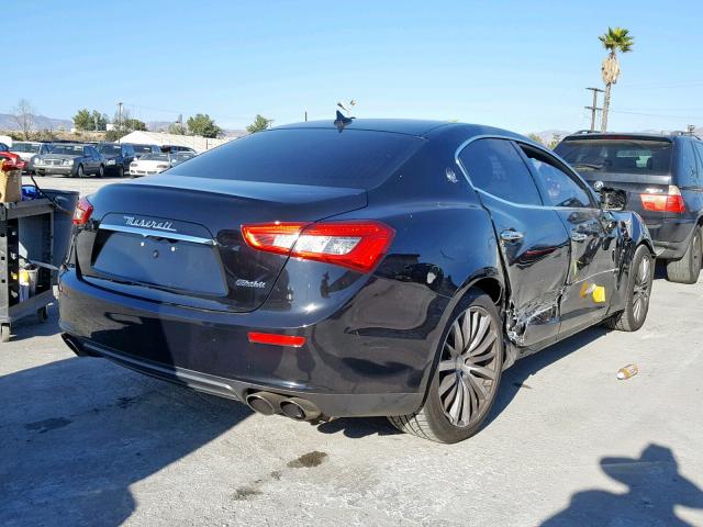 ZAM57XSA8F1156947 - 2015 MASERATI GHIBLI BLACK photo 4