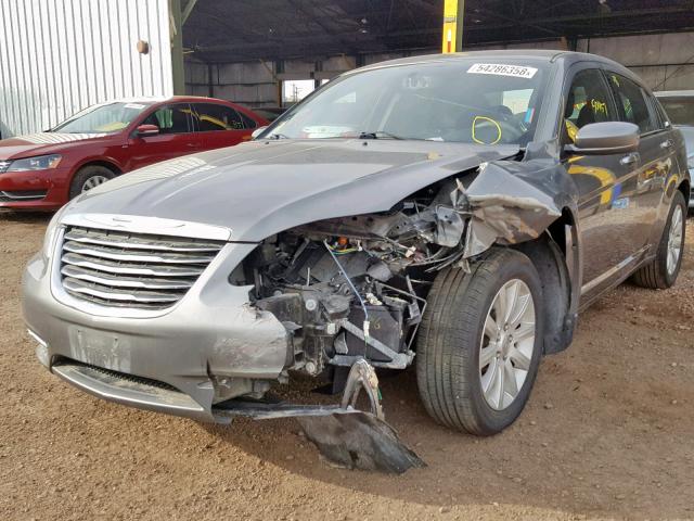 1C3CCBBB5DN723502 - 2013 CHRYSLER 200 TOURIN GRAY photo 2