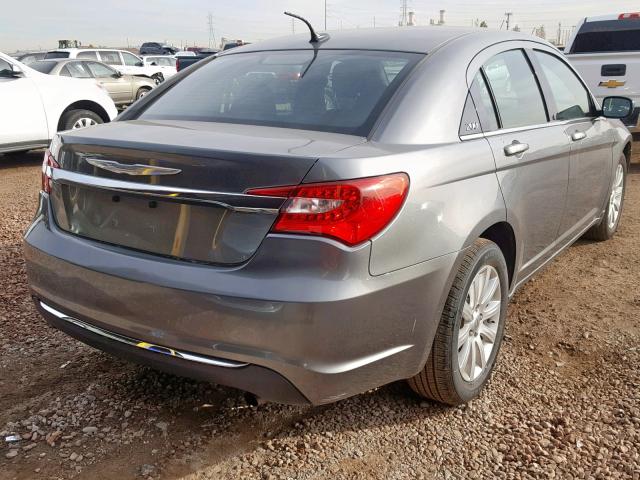 1C3CCBBB5DN723502 - 2013 CHRYSLER 200 TOURIN GRAY photo 4