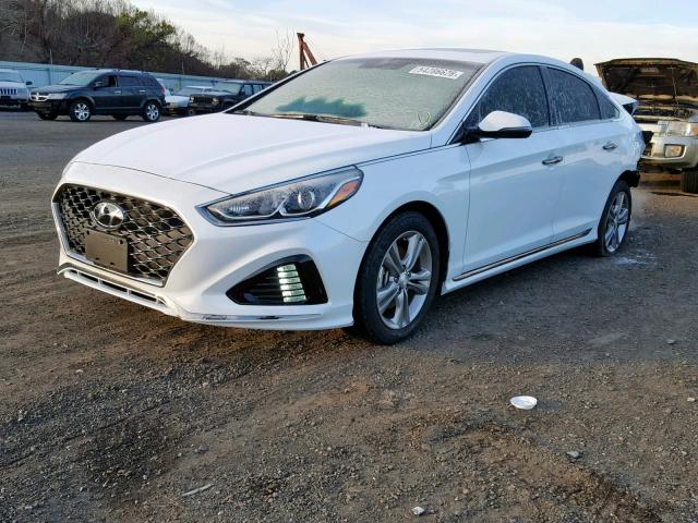 5NPE34AF2JH697036 - 2018 HYUNDAI SONATA SPO WHITE photo 2