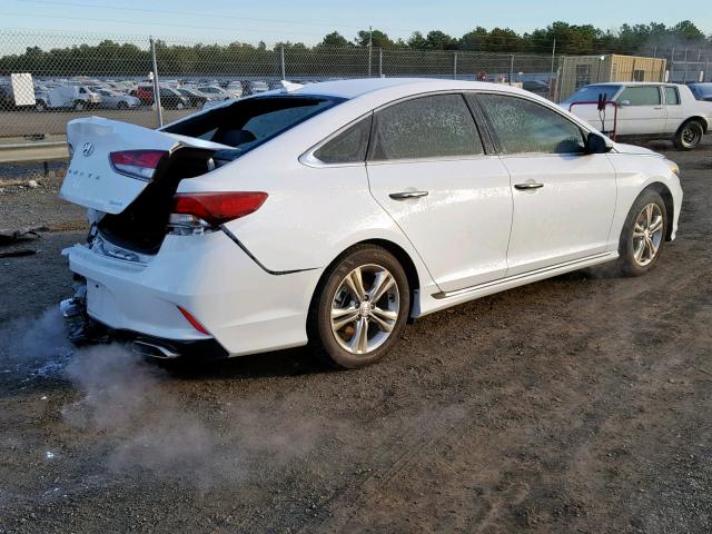 5NPE34AF2JH697036 - 2018 HYUNDAI SONATA SPO WHITE photo 4