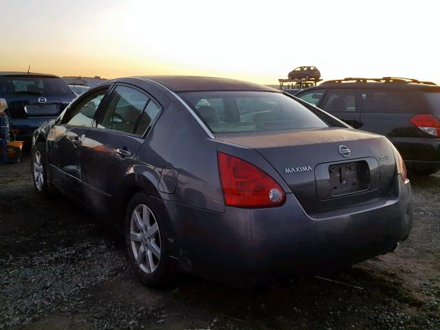 1N4BA41E76C857260 - 2006 NISSAN MAXIMA SE GRAY photo 3