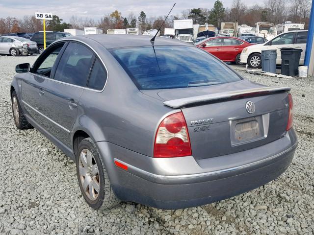 WVWRH63B62P125076 - 2002 VOLKSWAGEN PASSAT GLX 灰色 照片 3