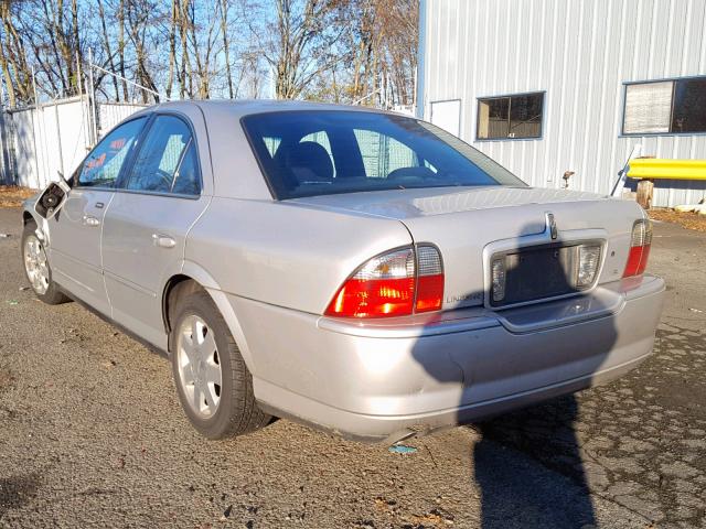 1LNHM86S15Y637255 - 2005 LINCOLN LS SILVER photo 3