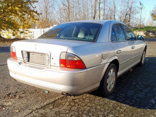 1LNHM86S15Y637255 - 2005 LINCOLN LS SILVER photo 4