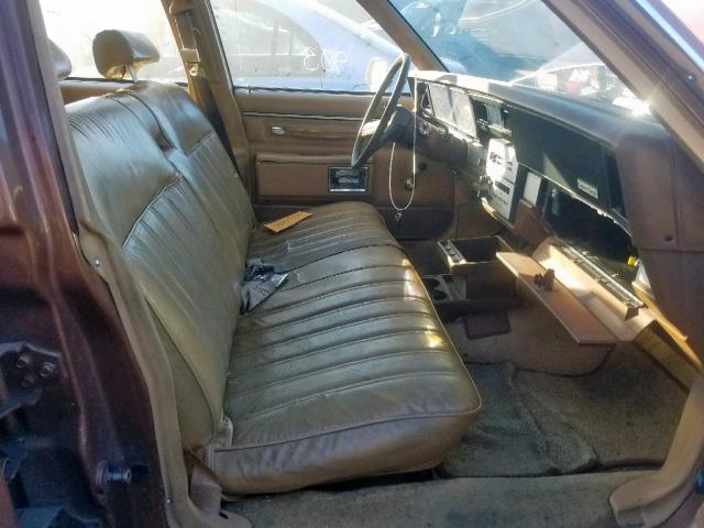 1G1BN35H5FX181342 - 1985 CHEVROLET CAPRICE CL BROWN photo 5