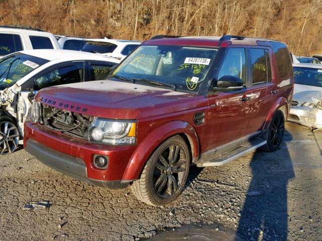 SALAG2V63GA846791 - 2016 LAND ROVER LR4 HSE MAROON photo 2