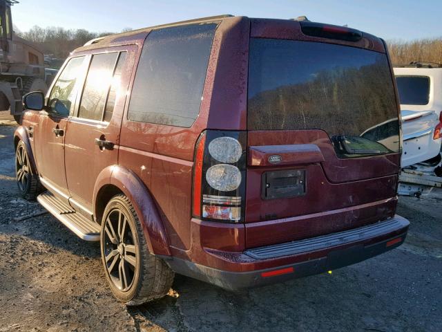 SALAG2V63GA846791 - 2016 LAND ROVER LR4 HSE MAROON photo 3