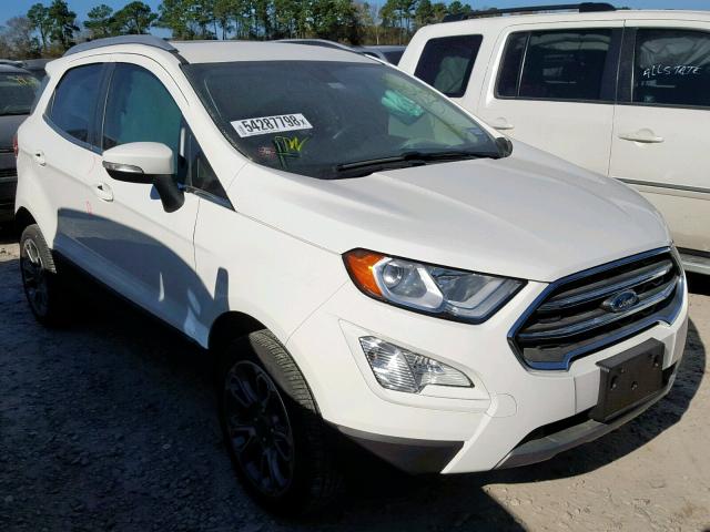 MAJ6P1WL7JC161738 - 2018 FORD ECOSPORT T WHITE photo 1