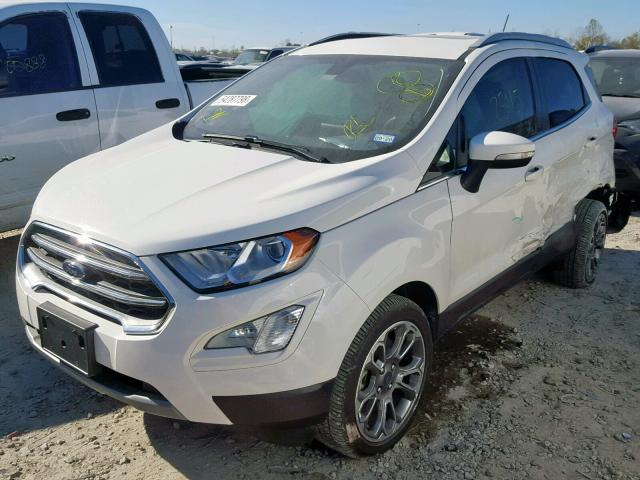 MAJ6P1WL7JC161738 - 2018 FORD ECOSPORT T WHITE photo 2