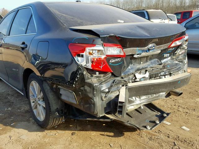 4T1BD1FK3CU056454 - 2012 TOYOTA CAMRY HYBR BLACK photo 9