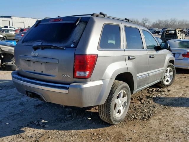 1J8HR58M77C698167 - 2007 JEEP GRAND CHER GRAY photo 4