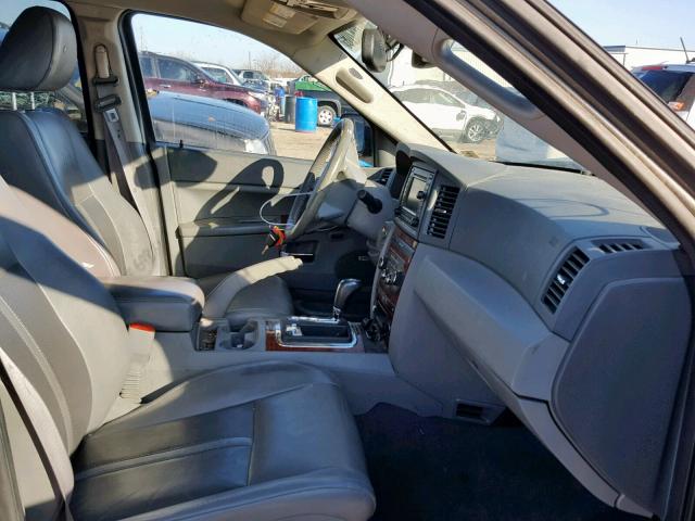 1J8HR58M77C698167 - 2007 JEEP GRAND CHER GRAY photo 5