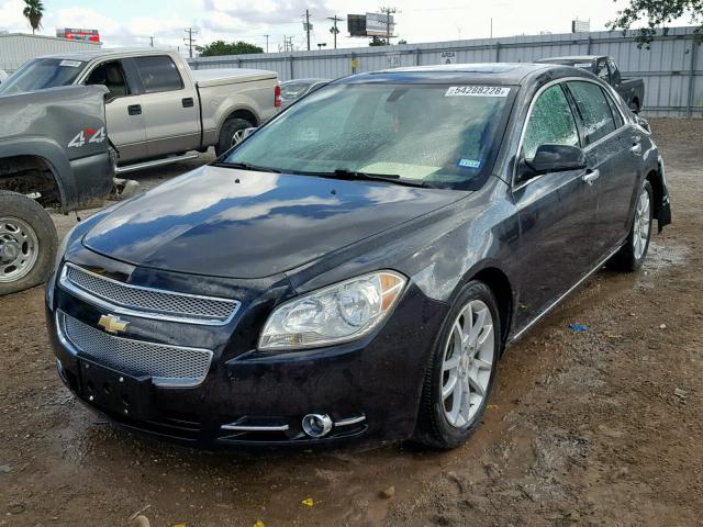 1G1ZE5E75AF263491 - 2010 CHEVROLET MALIBU LTZ BLACK photo 2