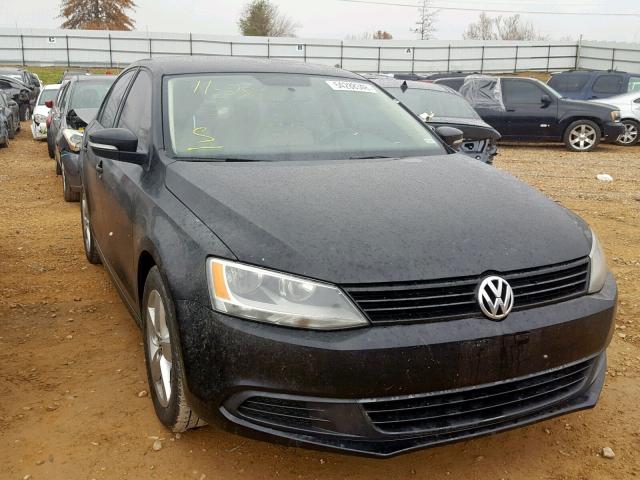 3VWLL7AJXCM415345 - 2012 VOLKSWAGEN JETTA TDI BLACK photo 1