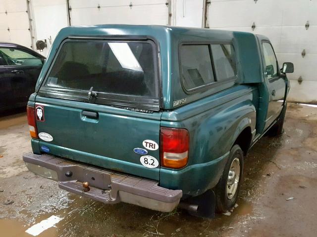 1FTCR10A3VPB03140 - 1997 FORD RANGER GREEN photo 4