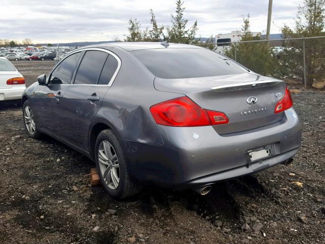 JN1CV6AR7CM673222 - 2012 INFINITI G37 GRAY photo 3