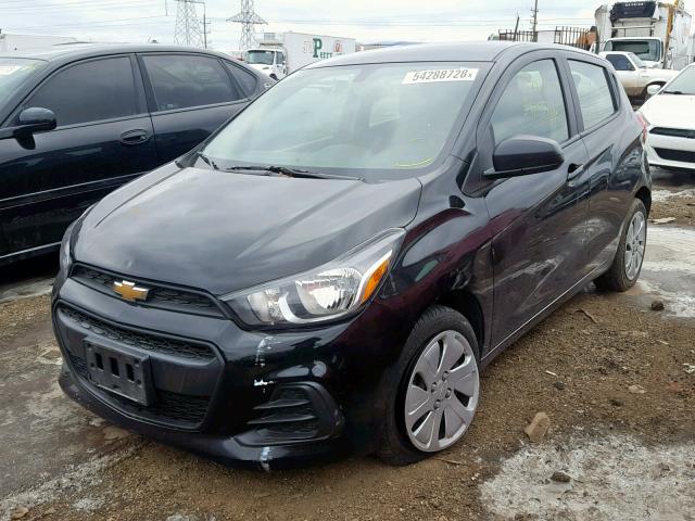 KL8CB6SA3HC742542 - 2017 CHEVROLET SPARK LS BLACK photo 2