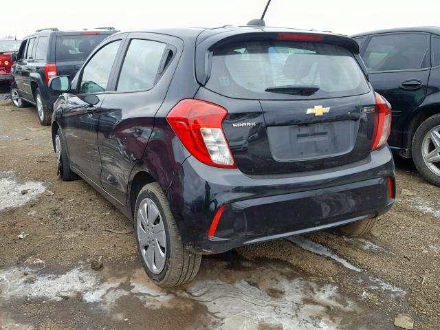 KL8CB6SA3HC742542 - 2017 CHEVROLET SPARK LS BLACK photo 3