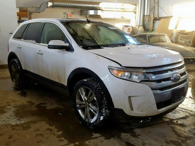 2FMDK4KC2CBA63870 - 2012 FORD EDGE LIMIT WHITE photo 1