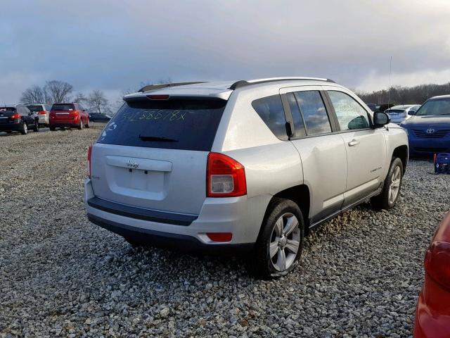 1J4NF1FB6BD164619 - 2011 JEEP COMPASS SP SILVER photo 4