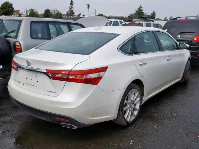 4T1BK1EB4FU192846 - 2015 TOYOTA AVALON XLE WHITE photo 4