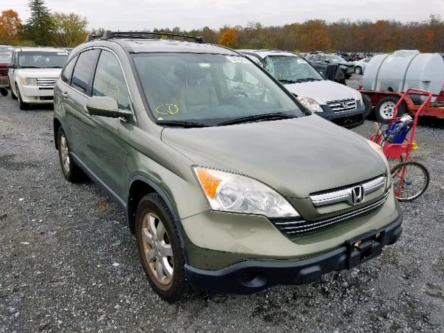 JHLRE48798C028927 - 2008 HONDA CR-V EXL GREEN photo 1