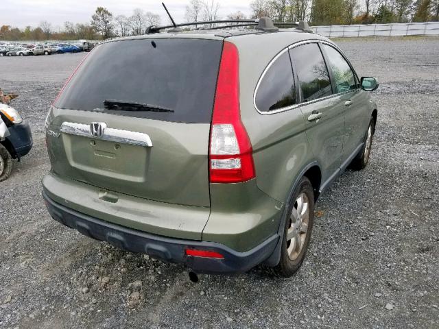 JHLRE48798C028927 - 2008 HONDA CR-V EXL GREEN photo 4