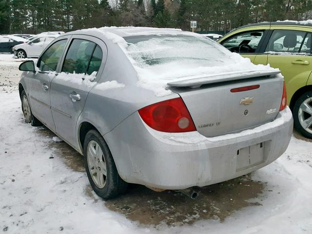 1G1AL58F177374063 - 2007 CHEVROLET COBALT LT SILVER photo 3