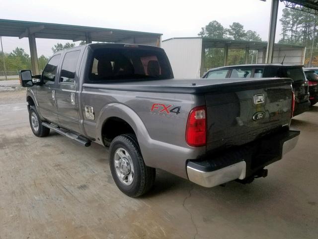 1FT7W2B62EEA08850 - 2014 FORD F250 SUPER GRAY photo 3