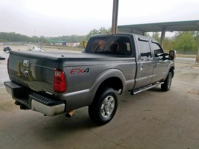 1FT7W2B62EEA08850 - 2014 FORD F250 SUPER GRAY photo 4