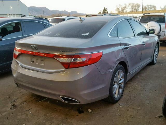 KMHFH4JG2EA364889 - 2014 HYUNDAI AZERA GLS SILVER photo 4