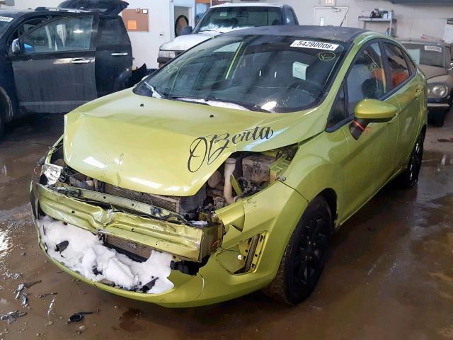 3FADP4BJ4DM141656 - 2013 FORD FIESTA SE GREEN photo 2