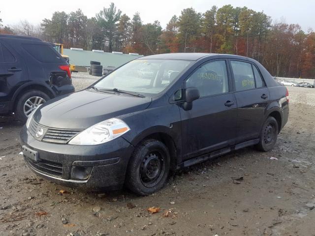 3N1CC11E99L431380 - 2009 NISSAN VERSA S BLACK photo 2