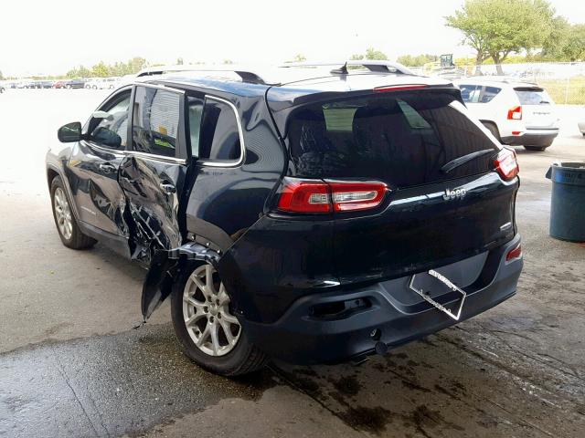 1C4PJLCB1EW158264 - 2014 JEEP CHEROKEE L BLACK photo 3