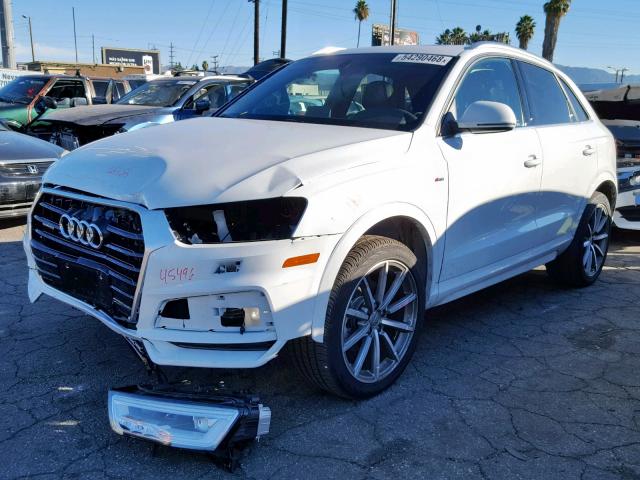 WA1JCCFS1JR028452 - 2018 AUDI Q3 PREMIUM WHITE photo 2