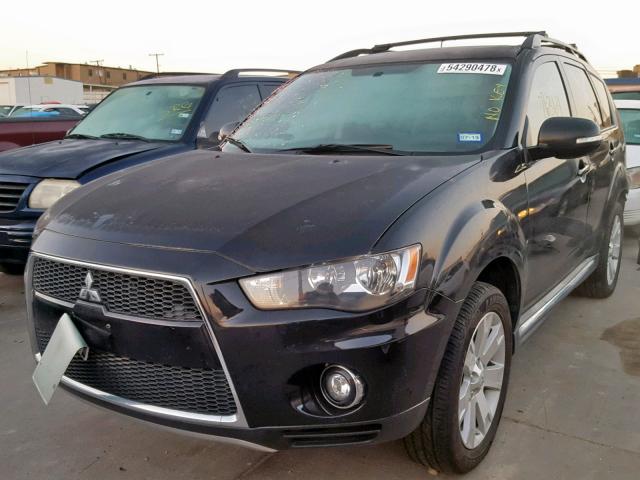 JA4AS3AW4AZ016163 - 2010 MITSUBISHI OUTLANDER BLACK photo 2