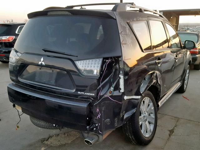 JA4AS3AW4AZ016163 - 2010 MITSUBISHI OUTLANDER BLACK photo 4