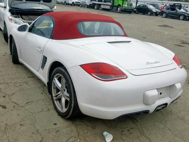 WP0CA29869S710200 - 2009 PORSCHE BOXSTER WHITE photo 3