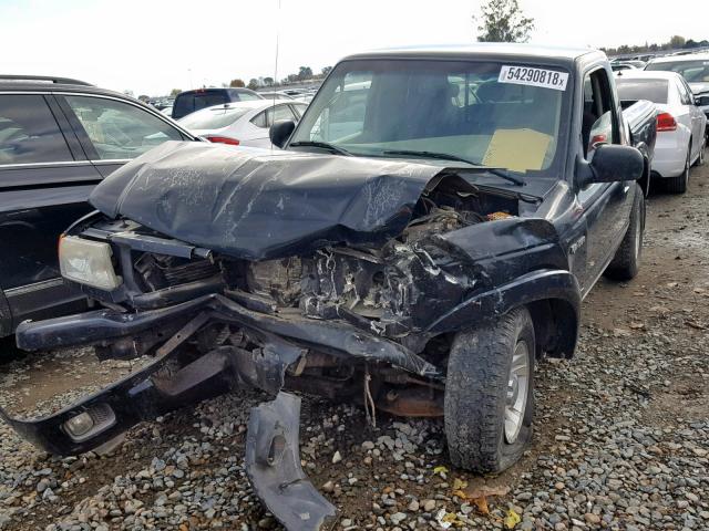 1FTYR10U64PA51484 - 2004 FORD RANGER BLACK photo 2