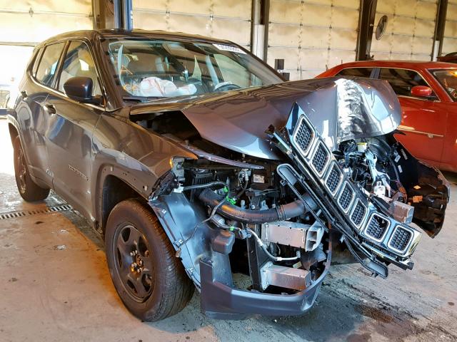 3C4NJCAB6JT287112 - 2018 JEEP COMPASS SP Сұр фото 1