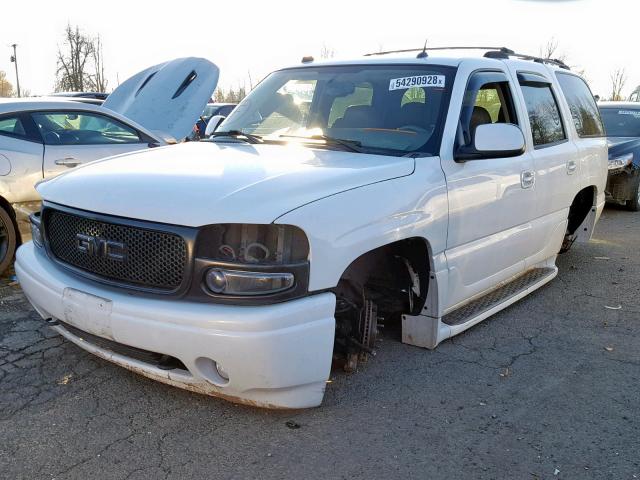 1GKEK63U25J121734 - 2005 GMC YUKON DENA WHITE photo 2