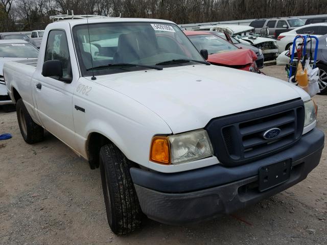 1FTYR10D15PA97211 - 2005 FORD RANGER WHITE photo 1