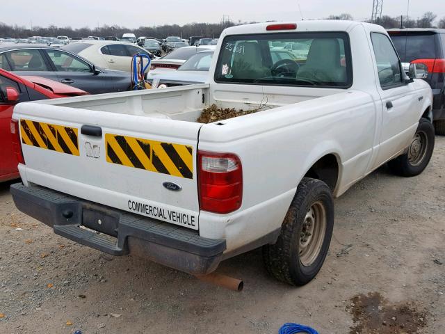 1FTYR10D15PA97211 - 2005 FORD RANGER WHITE photo 4