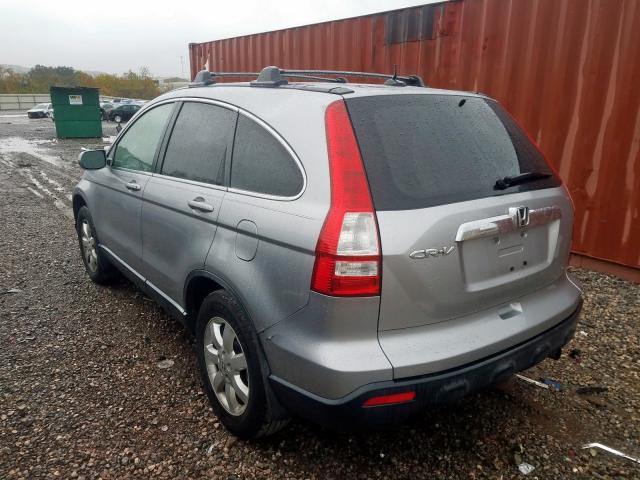 JHLRE38707C043177 - 2007 HONDA CR-V EXL SILVER photo 3